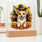 Pembroke Welsh Corgi Dog | Halloween Decor Indoor | LED Night Light