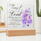 Printed Acrylic Plaque - Proverbs 3:5-6