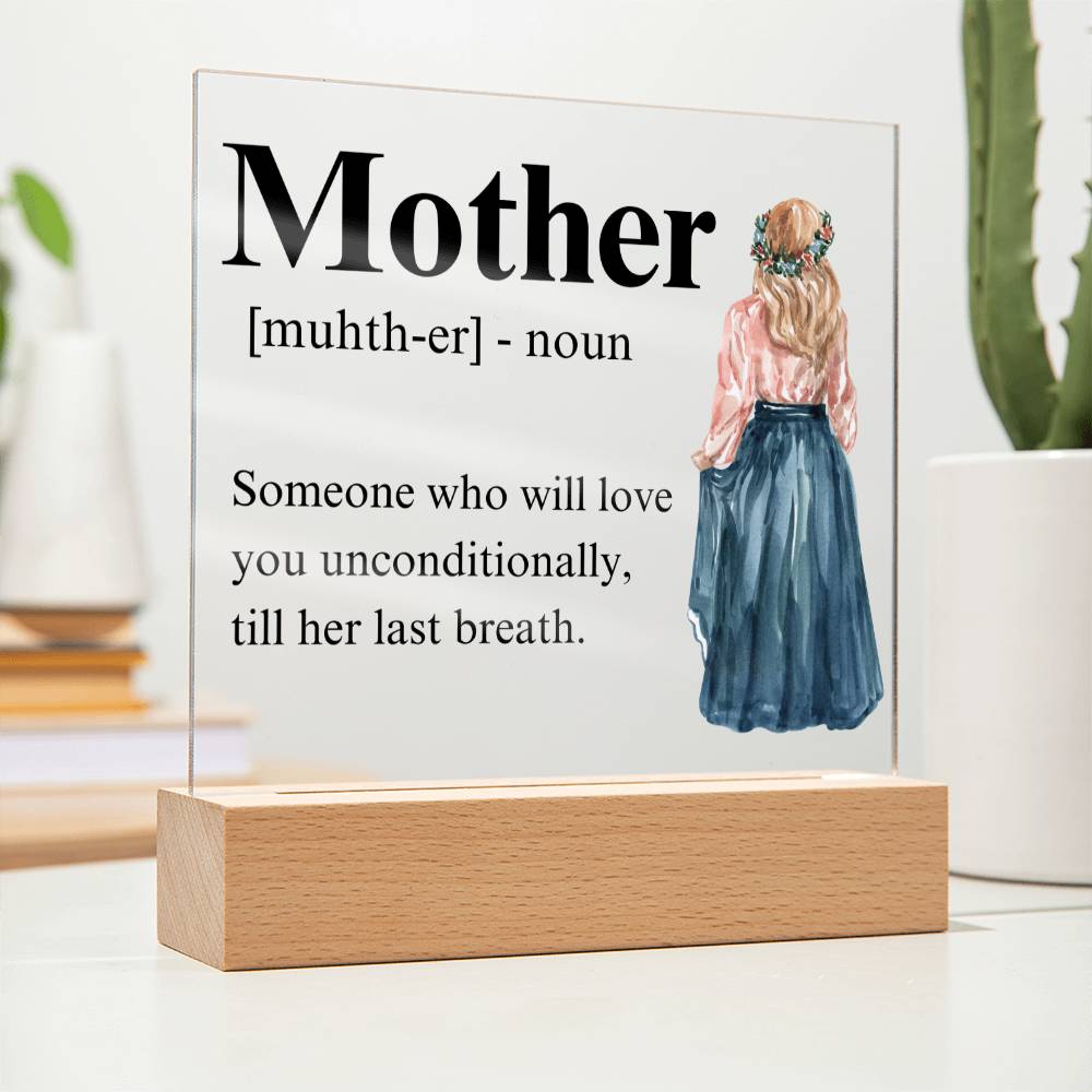 Mom Acrylic Plaque | Mom Definition | Mothers Day Gift