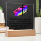 Printed Acrylic Plaque - John 3 16