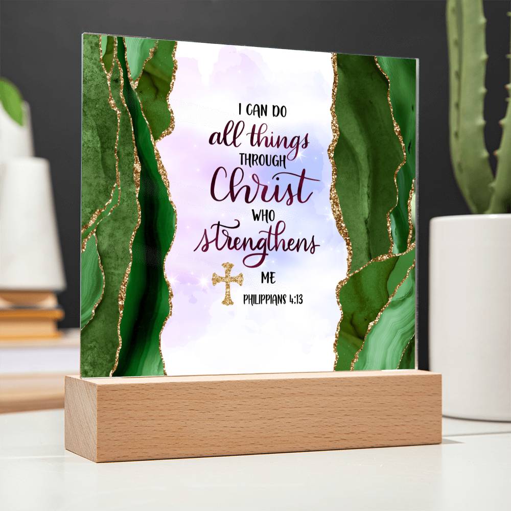 Printed Acrylic Sign | I can do all things