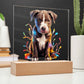 Pitbull Christmas Night Light
