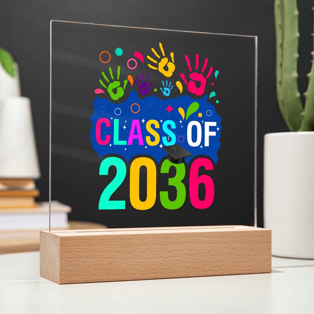 Class of 2036 |  Printed Acrylic LED Plaque