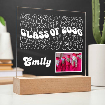 Class of 2036 |  Printed Acrylic LED Plaque - artwork swapper