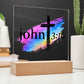 Printed Acrylic LED Night Light - John 316