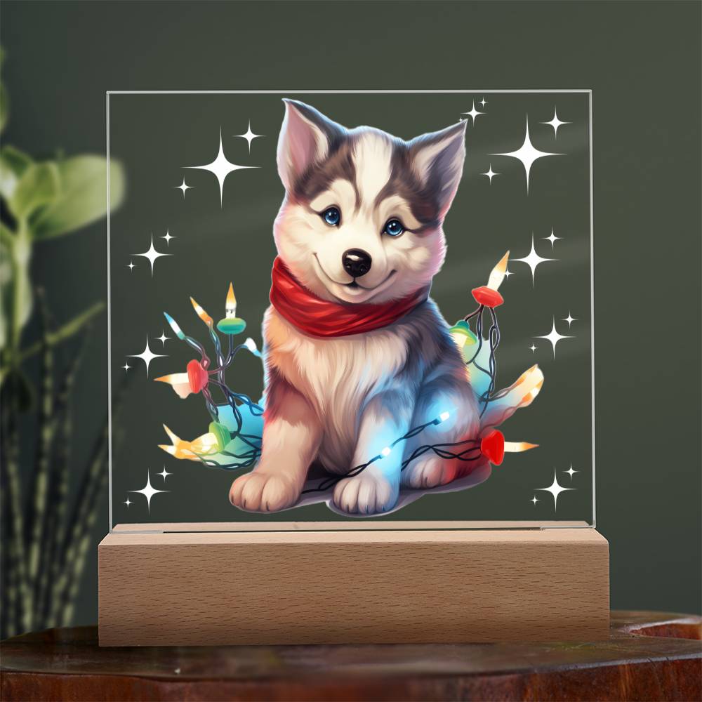 Christmas Night Light, Husky Gift, Christmas Decor Indoor