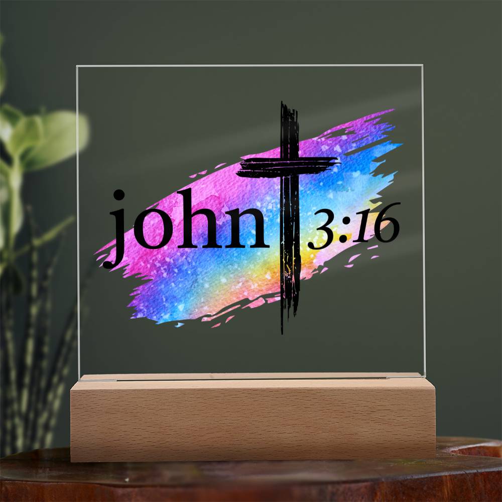 Printed Acrylic LED Night Light - John 316