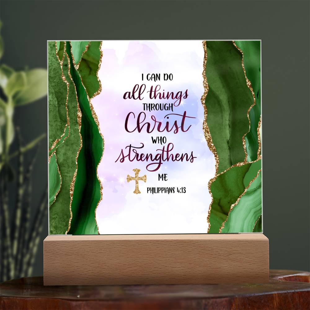 Printed Acrylic Sign | I can do all things
