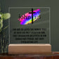 Printed Acrylic Plaque - John 3 16