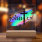 Printed Acrylic Plaque - John 3 16