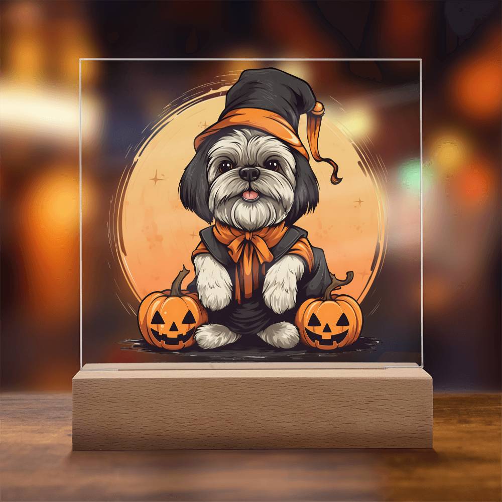 Halloween Decor Indoor | LED Night Light | Shih Tzu Dog Lover Gift