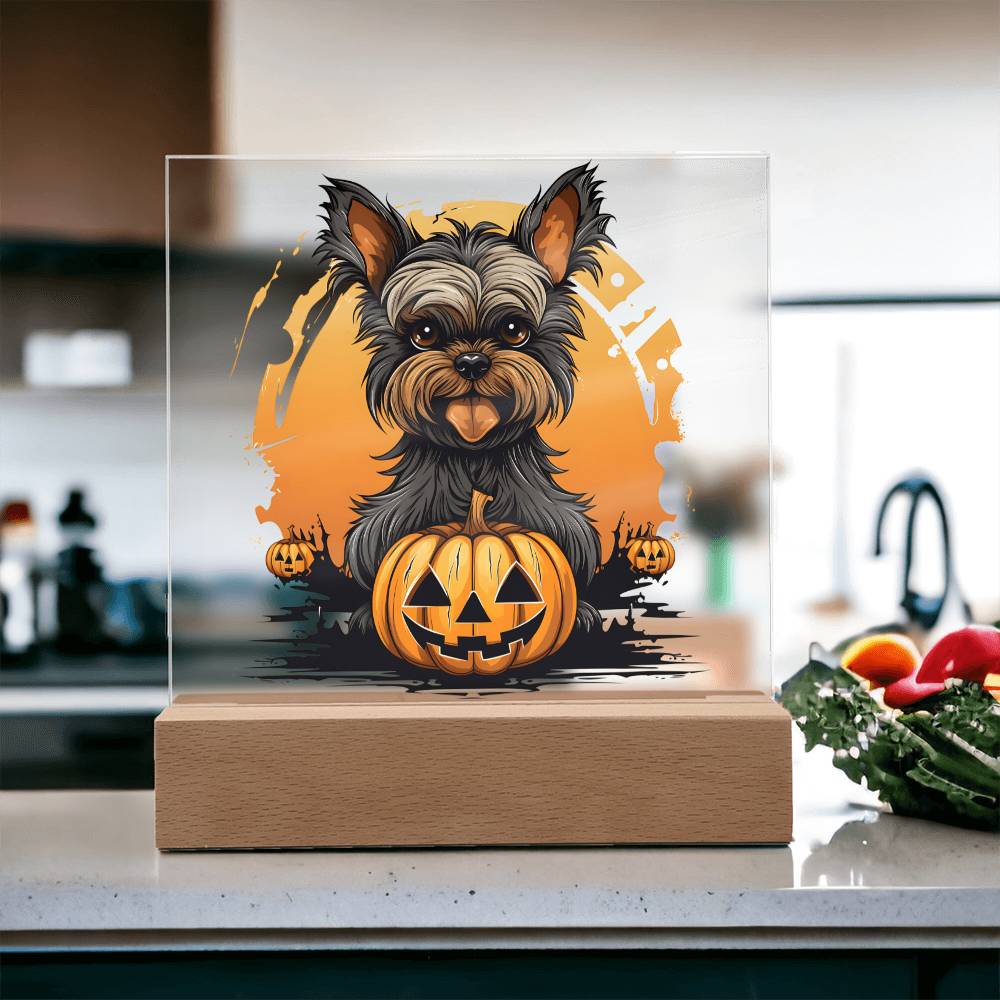 Yorkshire Terrier Halloween Decor Indoor | LED Night Light