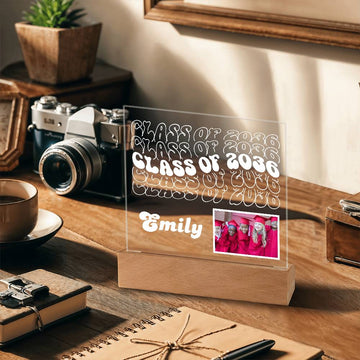 Class of 2036 |  Printed Acrylic LED Plaque - artwork swapper