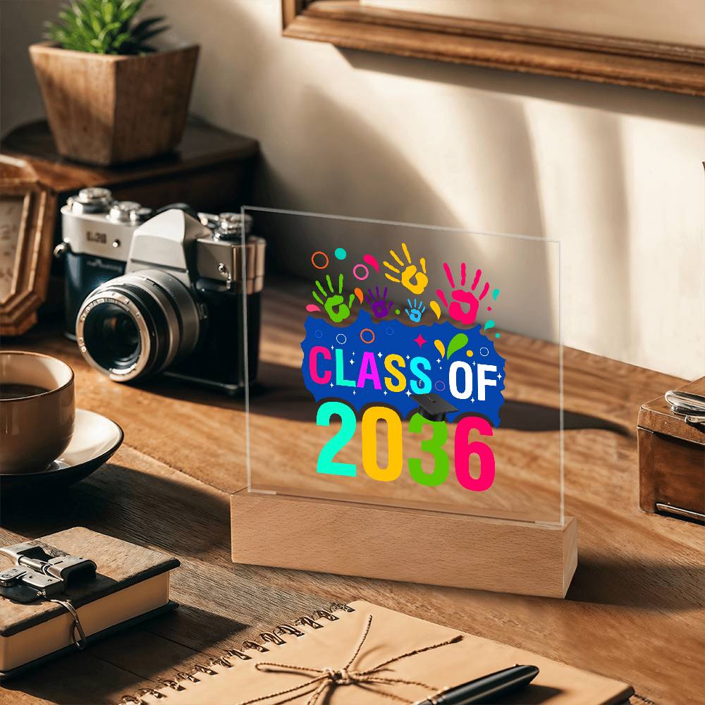 Class of 2036 |  Printed Acrylic LED Plaque