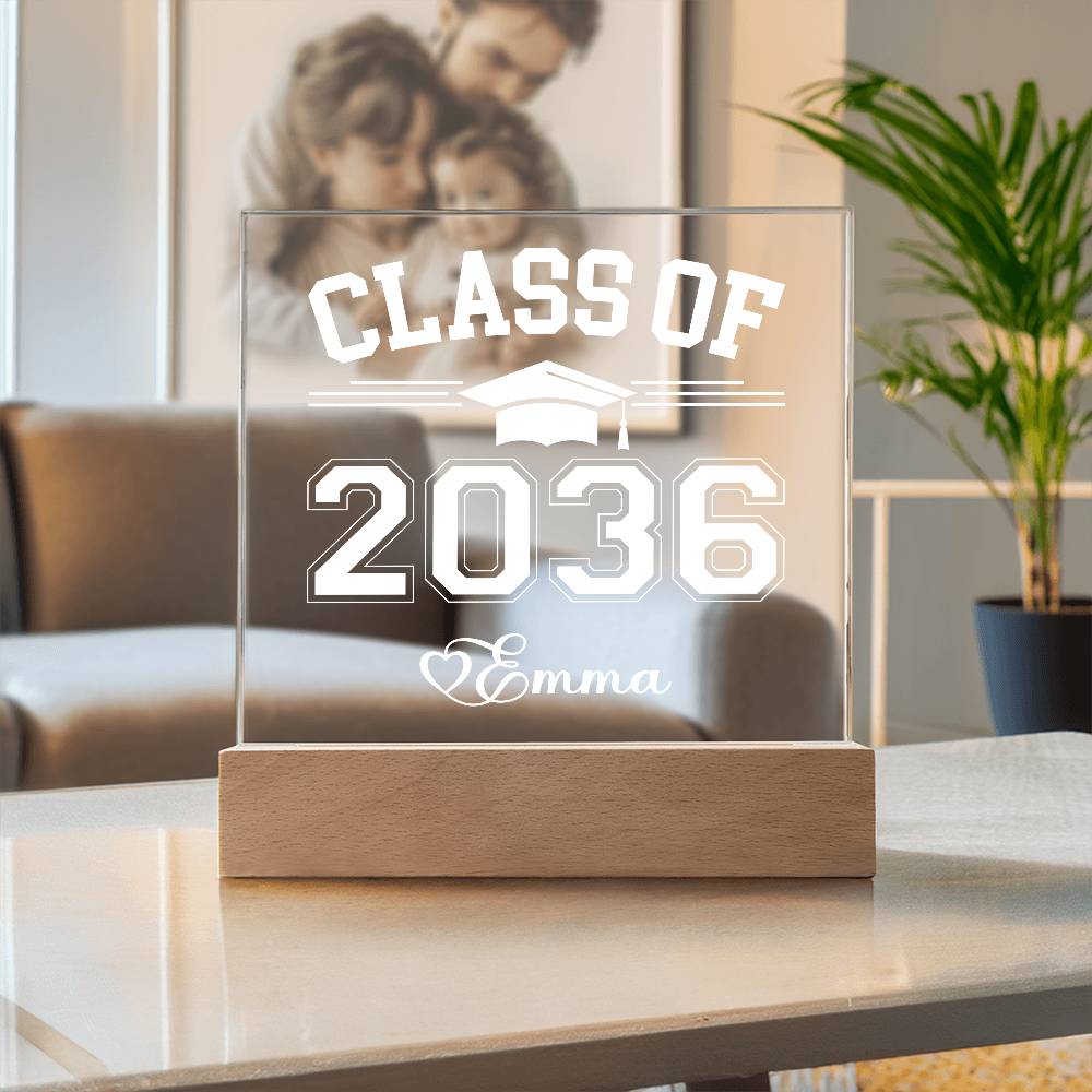 Class of 2036 - Printed Acrylic Plaque - Etsy Artwork Swapper