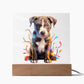 Pitbull Christmas Night Light
