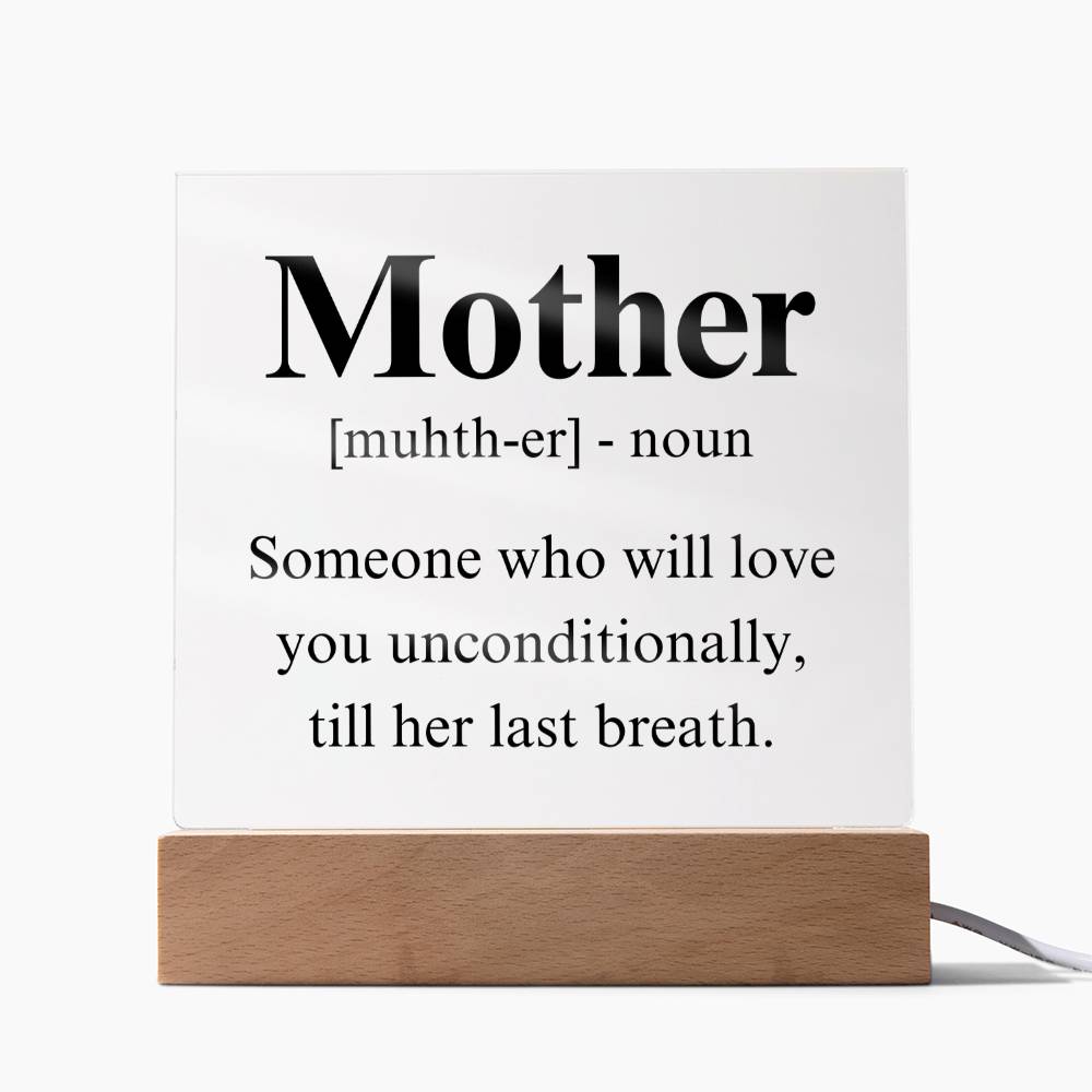 Mom Acrylic Plaque | Mom Definition | Mothers Day Gift