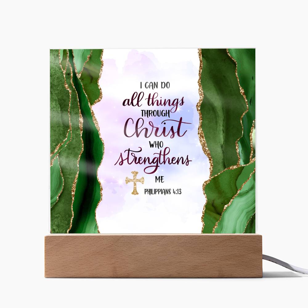 Printed Acrylic Sign | I can do all things