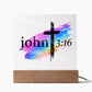 Printed Acrylic LED Night Light - John 316