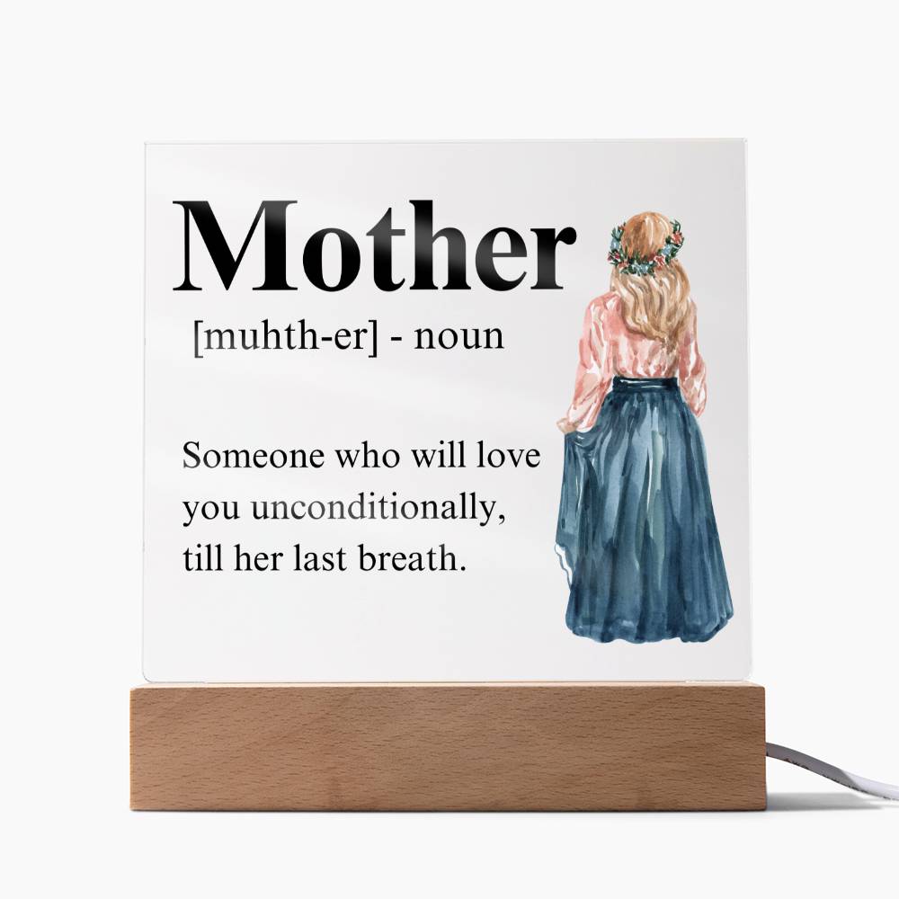 Mom Acrylic Plaque | Mom Definition | Mothers Day Gift