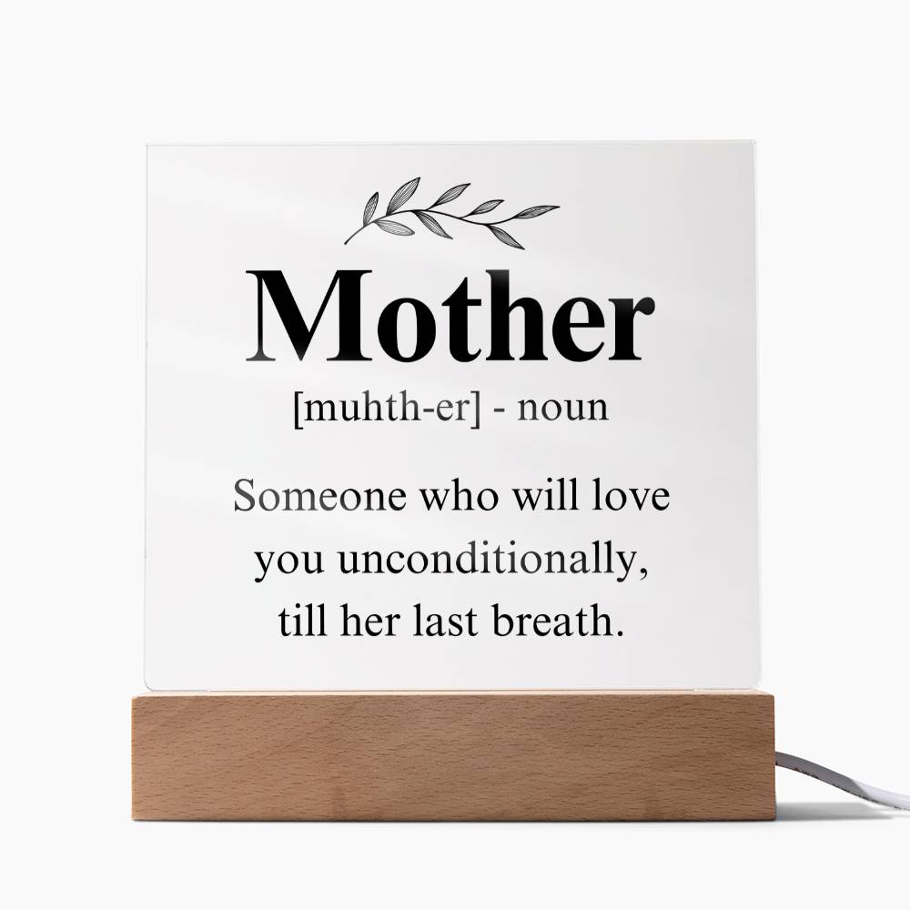 Mom Acrylic Plaque | Mom Definition | Mothers Day Gift