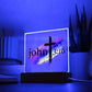 Printed Acrylic LED Night Light | John 3 16