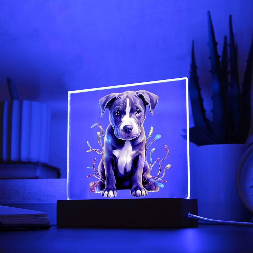 Pitbull Christmas Night Light