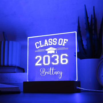 Class of 2036 |  Printed Acrylic LED Plaque - artwork swapper