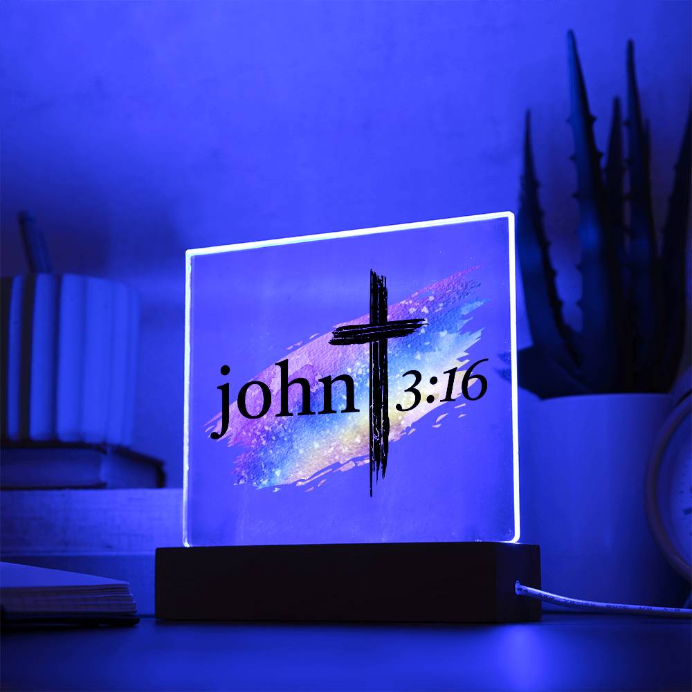 Printed Acrylic LED Night Light - John 316