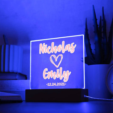 Custom Night Light, Personalized LED Night Light