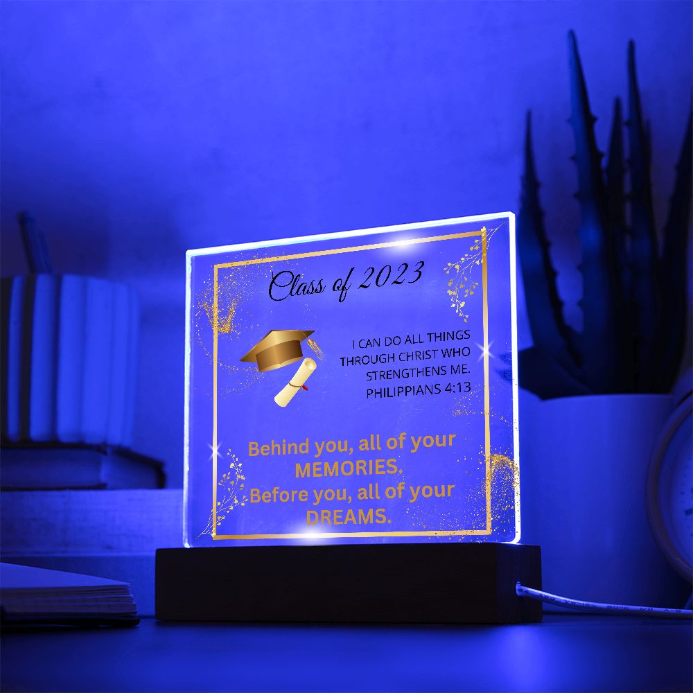 Class of 2023 Acrylic Plaque | Graduation Gift for Her High School College