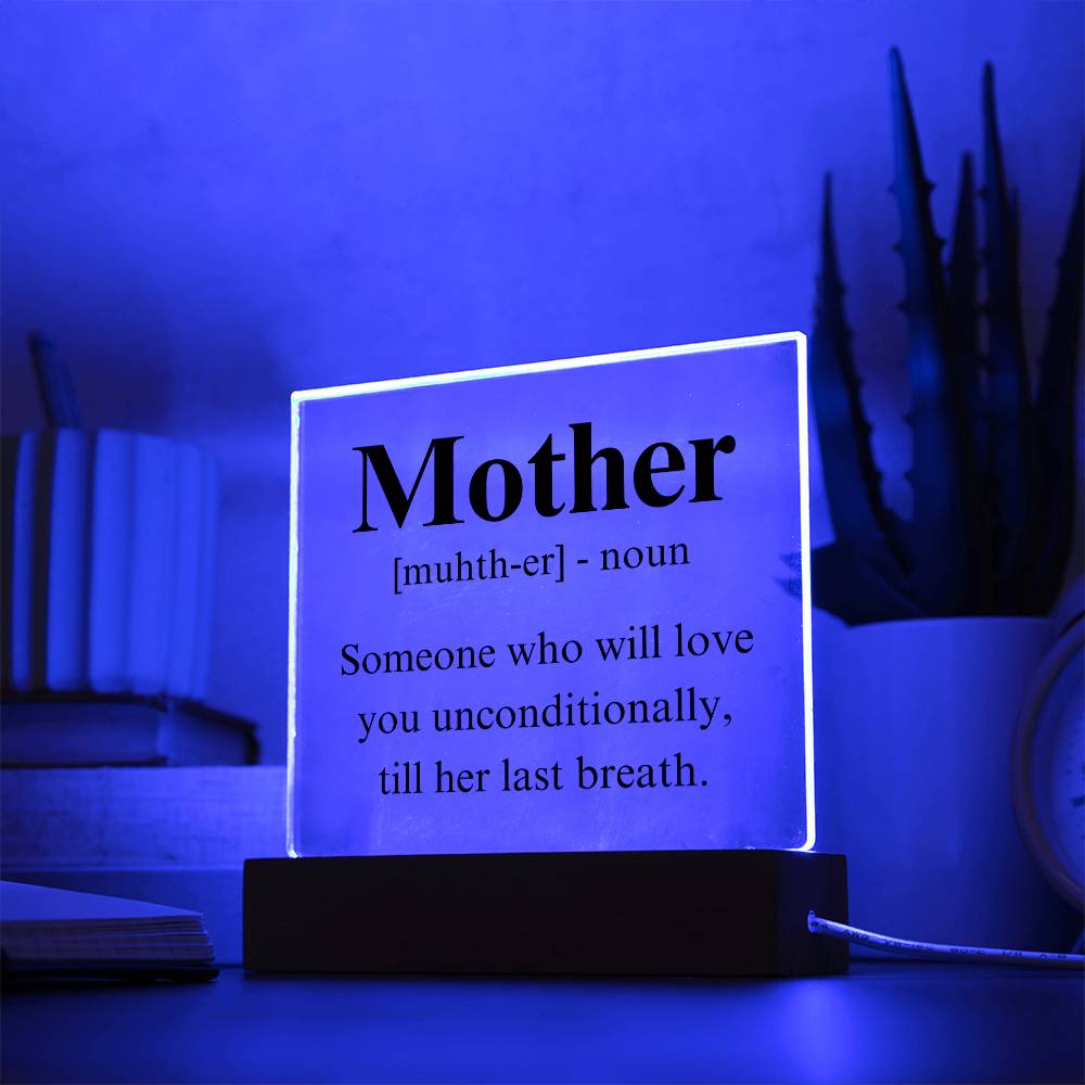 Mom Acrylic Plaque | Mom Definition | Mothers Day Gift