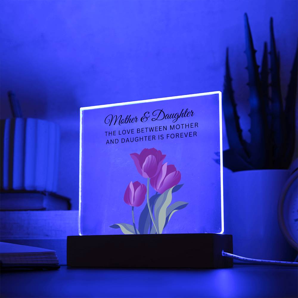 Acrylic Plaque for Mom from Daughter