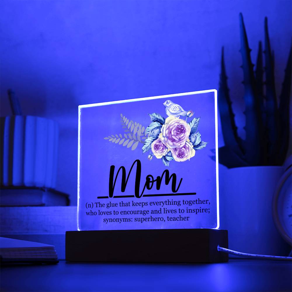 Mom Acrylic Plaque | Mom Definition | Mothers Day Gift