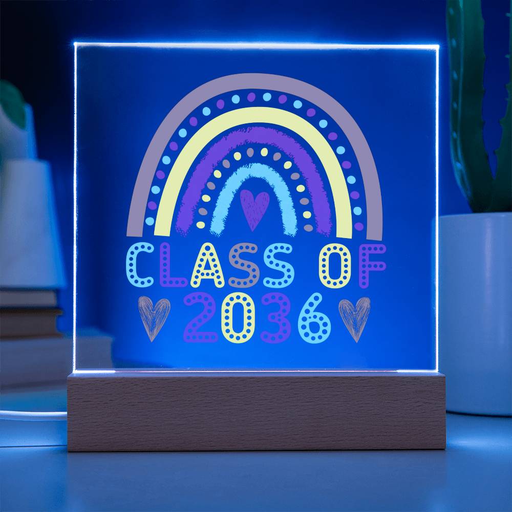 Class of 2036 |  Printed Acrylic LED Plaque