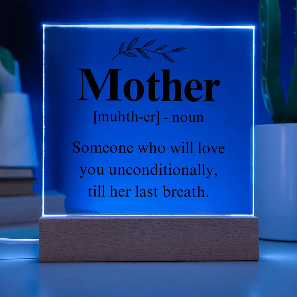 Mom Acrylic Plaque | Mom Definition | Mothers Day Gift