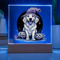 Funny Halloween Decor Indoor | Acrylic LED Night Light | Dog Pumpkin  Golden Retriever