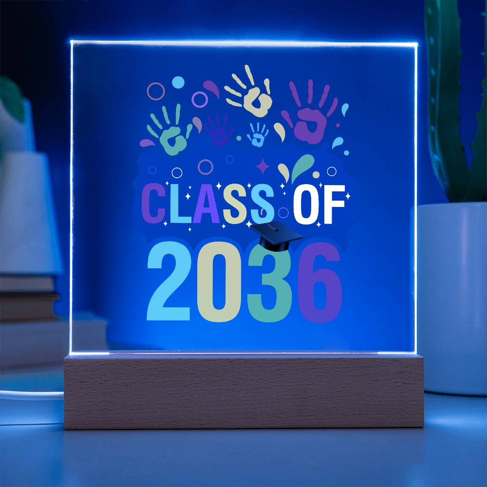 Class of 2036 |  Printed Acrylic LED Plaque