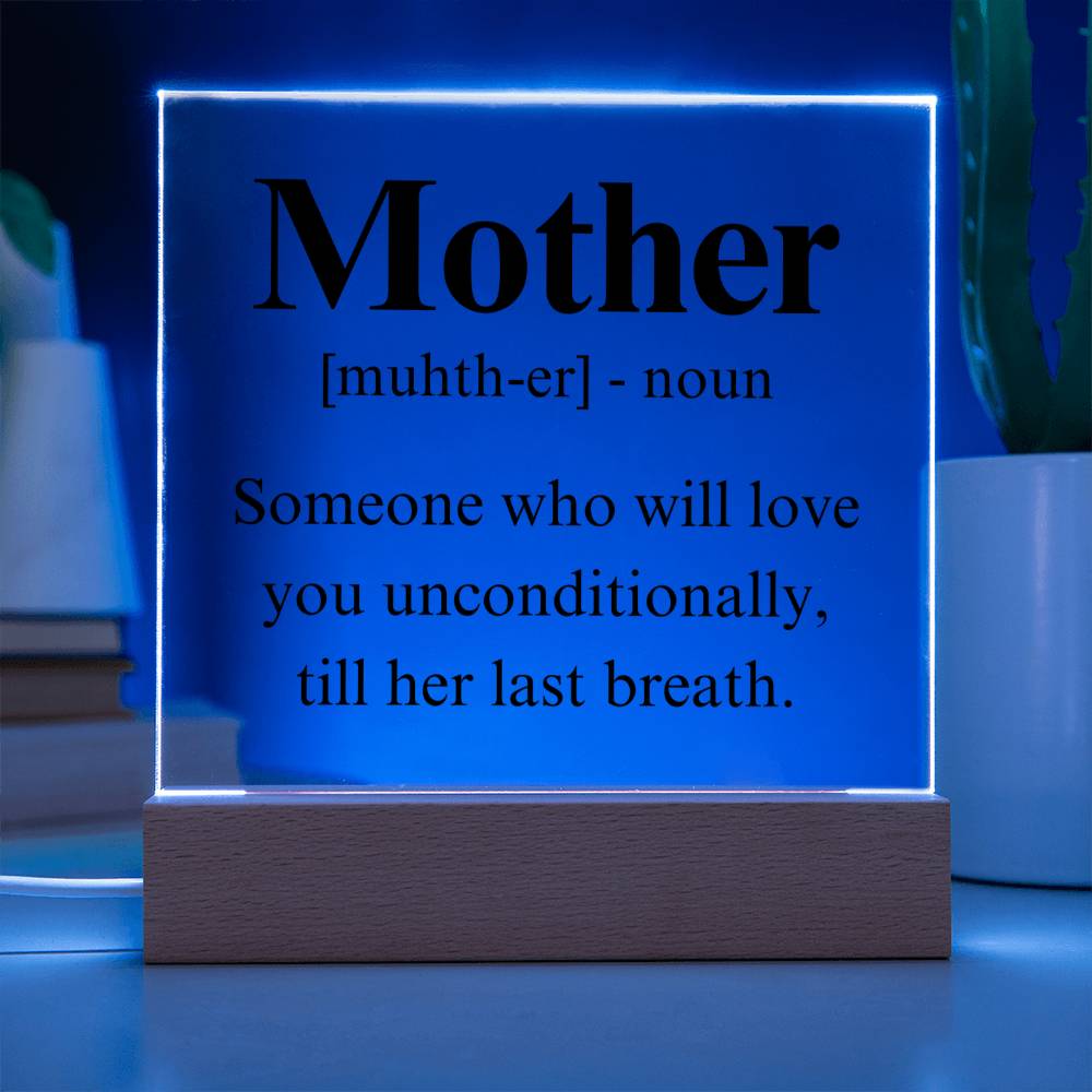 Mom Acrylic Plaque | Mom Definition | Mothers Day Gift