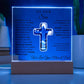 To Our Son from Mom and Dad - Acrylic Plaque - LED Nightlight - We Believe in You
