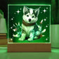 Christmas Night Light, Husky Gift, Christmas Decor Indoor