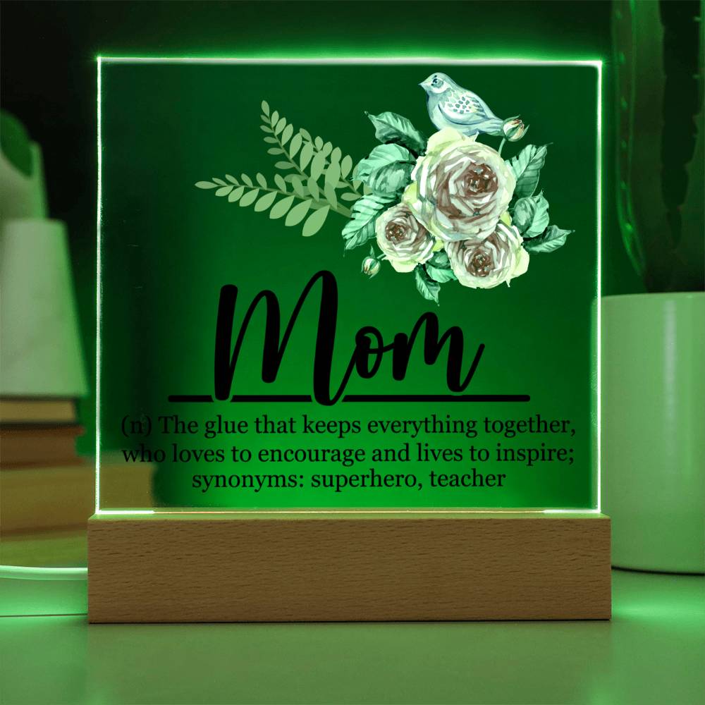 Mom Acrylic Plaque | Mom Definition | Mothers Day Gift