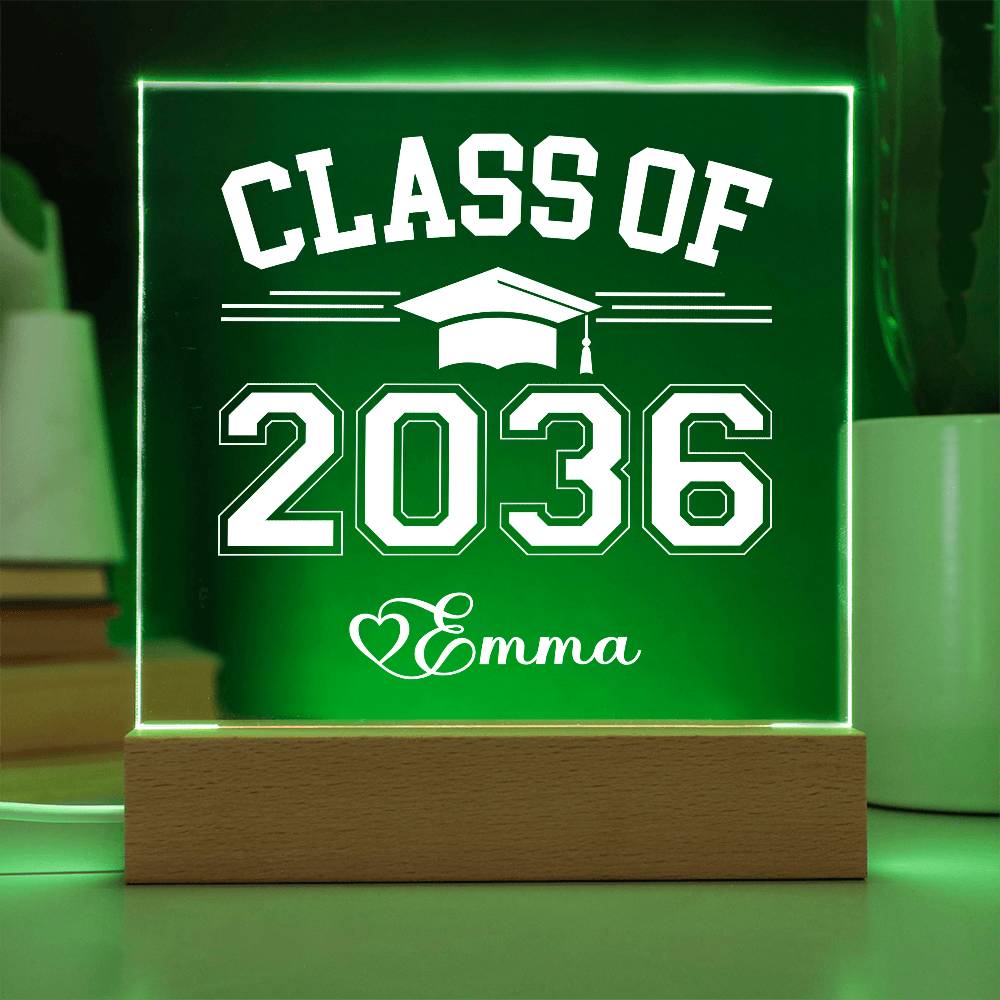 Class of 2036 - Printed Acrylic Plaque - Etsy Artwork Swapper