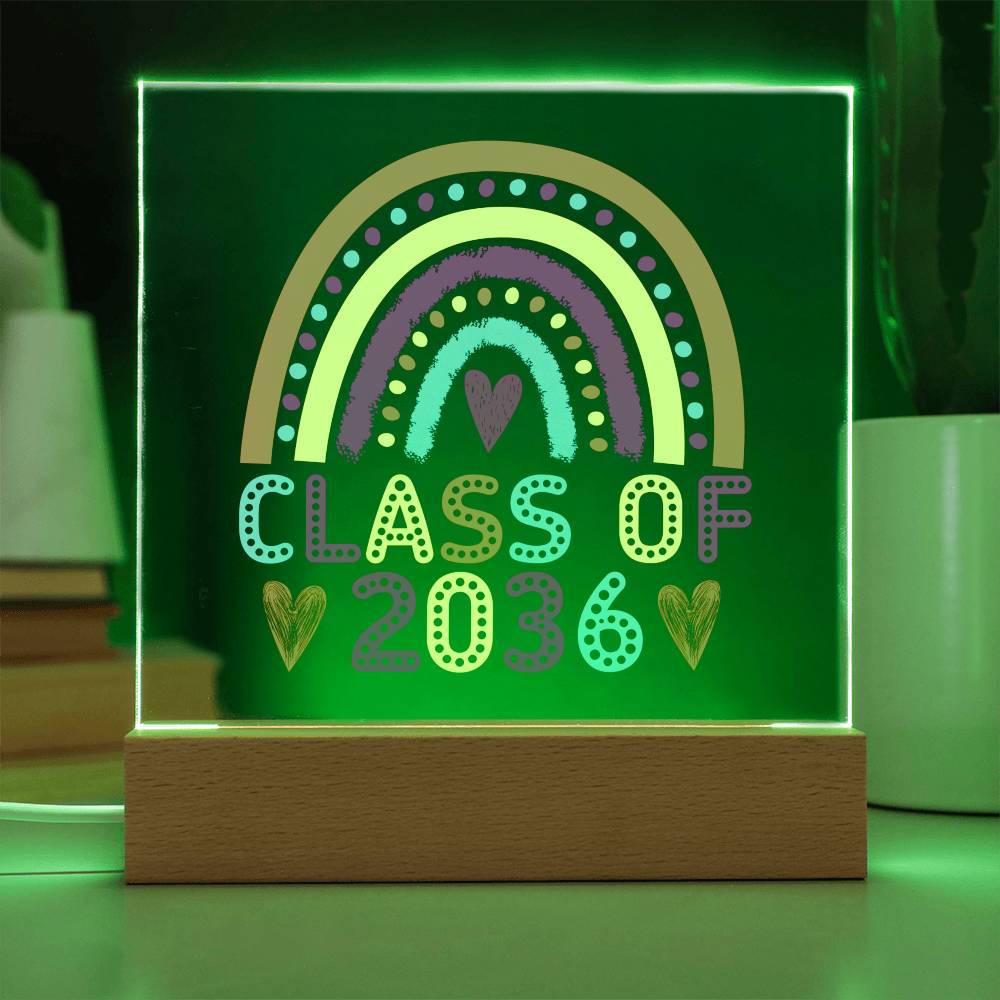 Class of 2036 |  Printed Acrylic LED Plaque