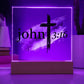 Printed Acrylic LED Night Light | John 3 16