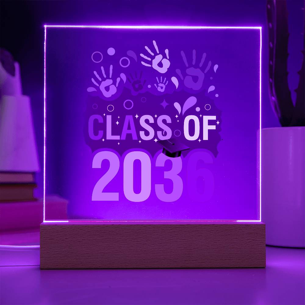 Class of 2036 |  Printed Acrylic LED Plaque