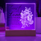 Printed Acrylic Plaque - Proverbs 3:5-6
