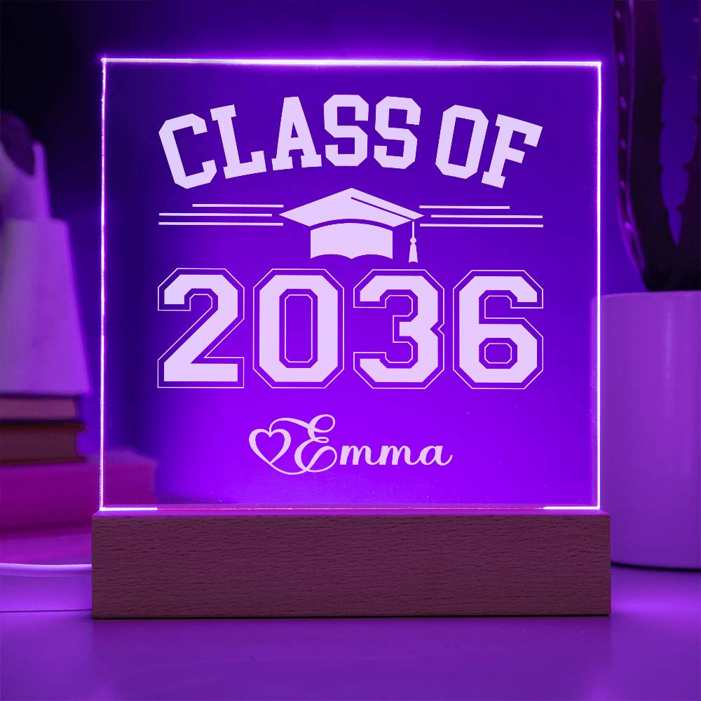 Class of 2036 - Printed Acrylic Plaque - Etsy Artwork Swapper