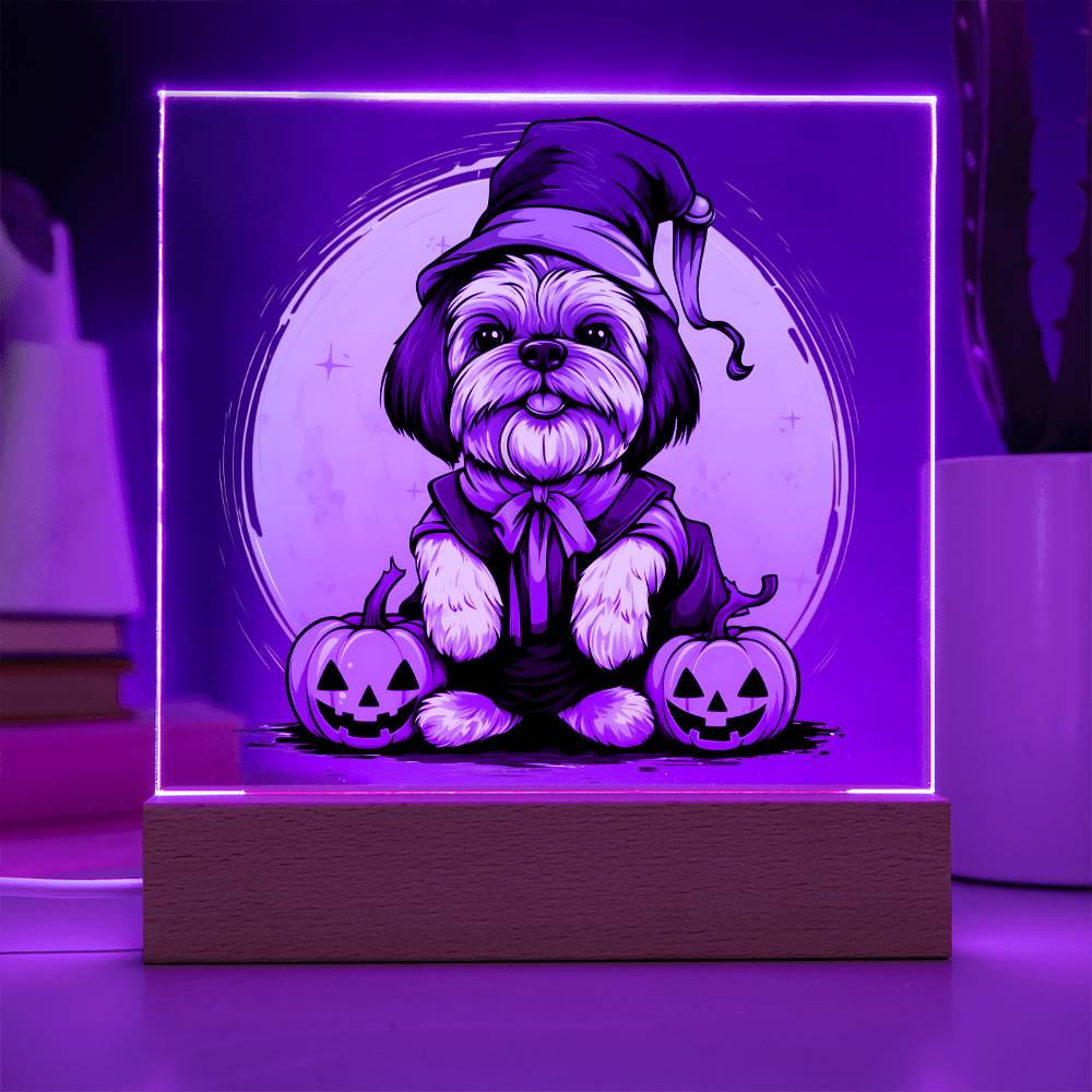 Halloween Decor Indoor | LED Night Light | Shih Tzu Dog Lover Gift