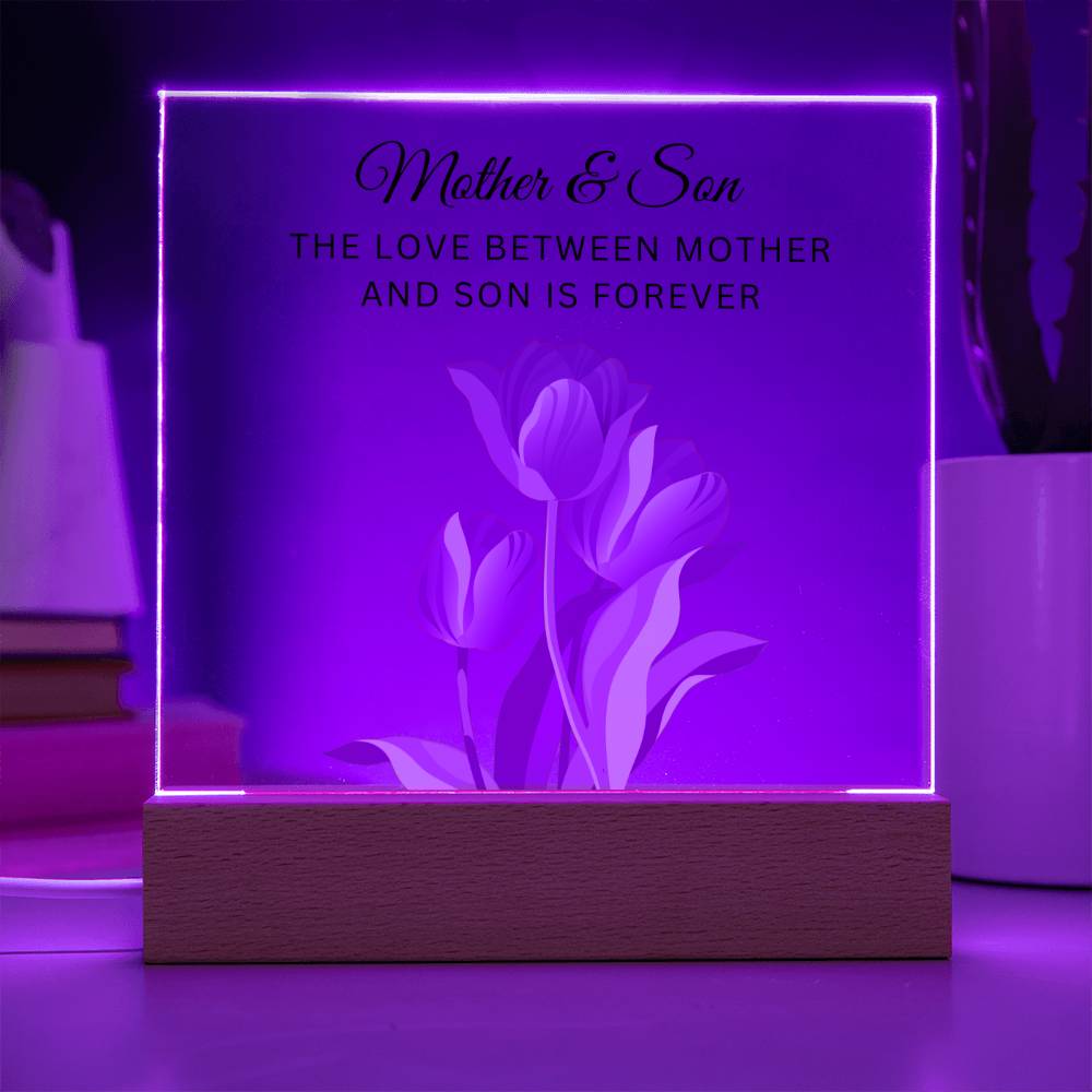 Acrylic Plaque for Mom from Son